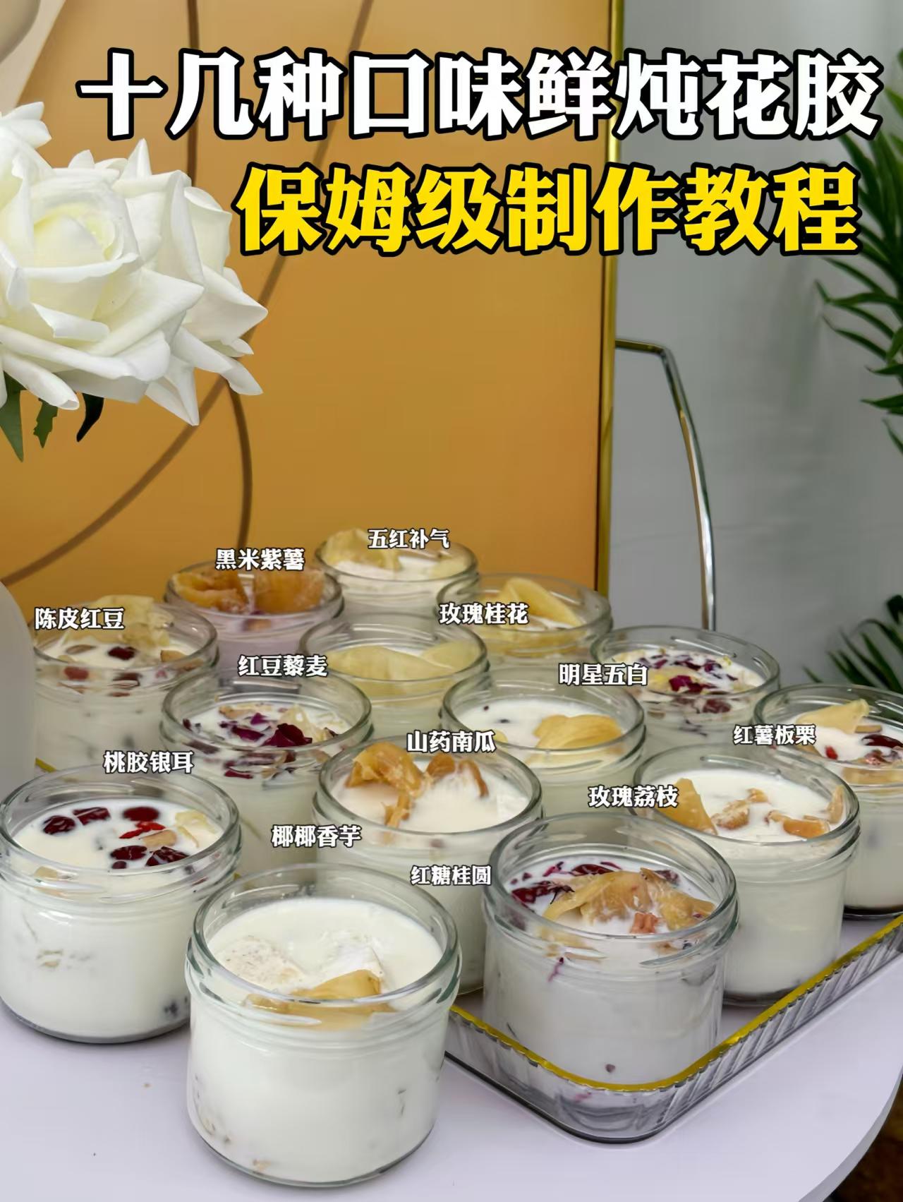 16种口味鲜炖花胶配方技术-阿紫姑娘