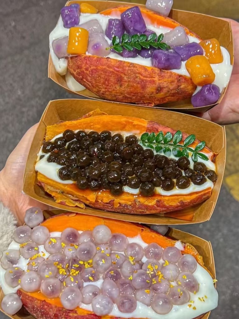 花式烤红薯商用配方技术｜外焦里糯花式夹心做法｜摆摊夜市爆款技术-阿紫姑娘小吃配方网