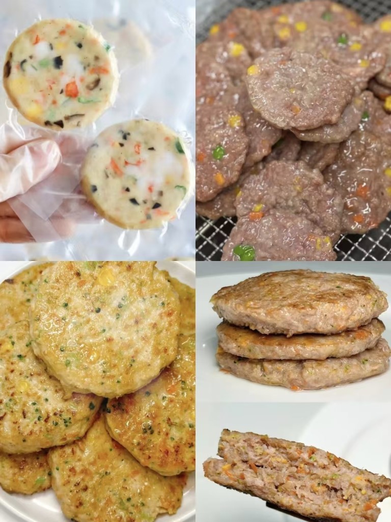 图片[2]-紫寻食集|6款爆款人气口味肉饼教程配方牛肉饼鸡肉饼鲜虾饼 ​视频➕文字配方➕成本建议售价-紫寻食集-阿紫姑娘小吃配方网